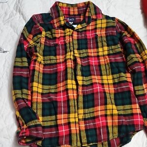 The Children's Place Multicolor Plaid Button Down Shirt